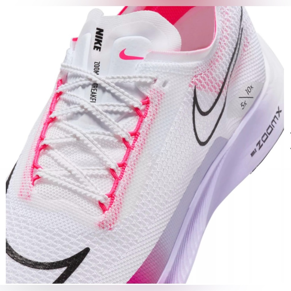 Nike ZoomX 🔥 Streakfly Men's Running Shoes White/Vivid Grape DJ6566-104 Sz 12.5 - Picture 6 of 10